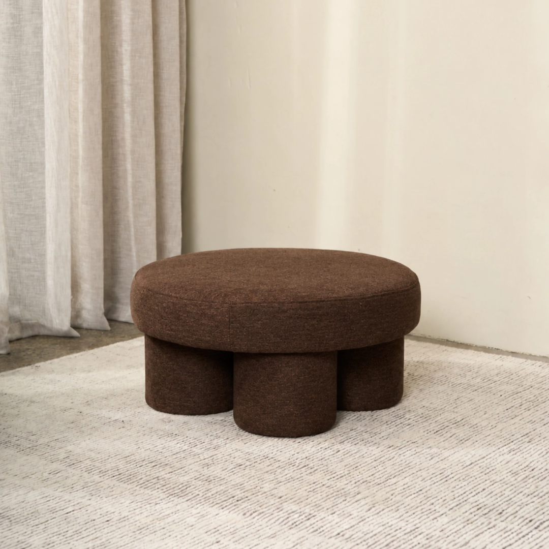 Lume Ottoman- Chocolate