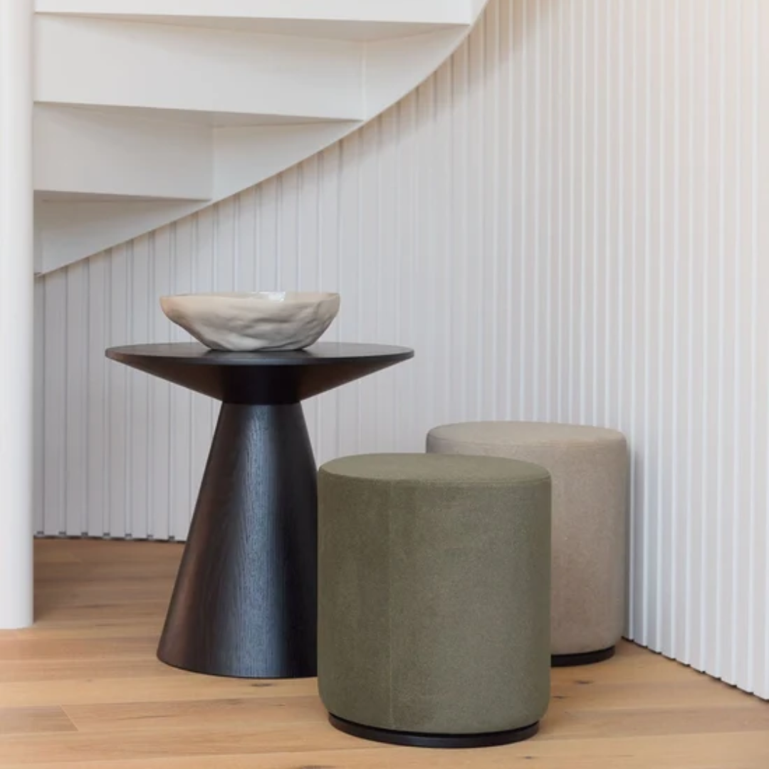 Mee Swivel Ottoman- Olive