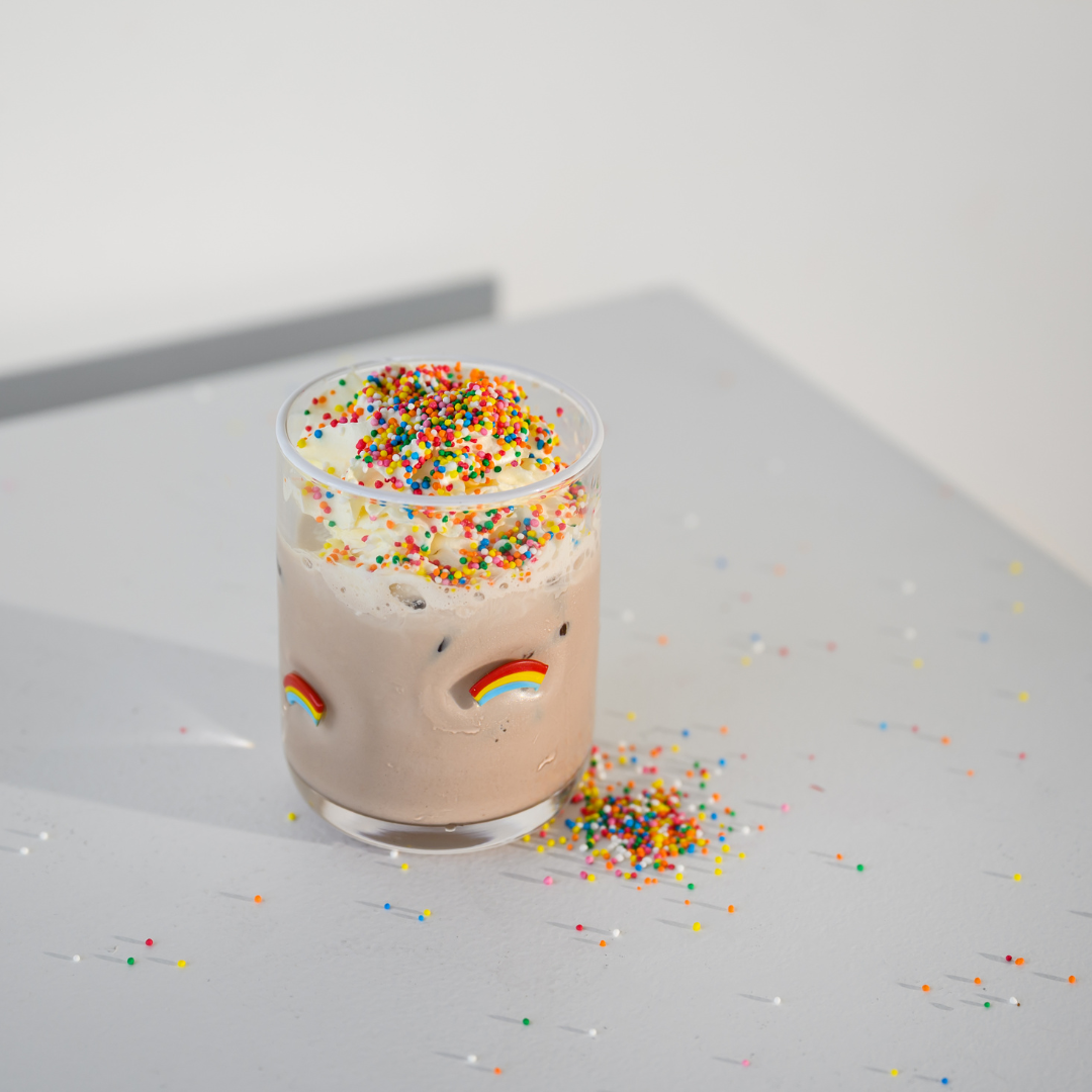 Rainbow Icon Glass- Set of 4