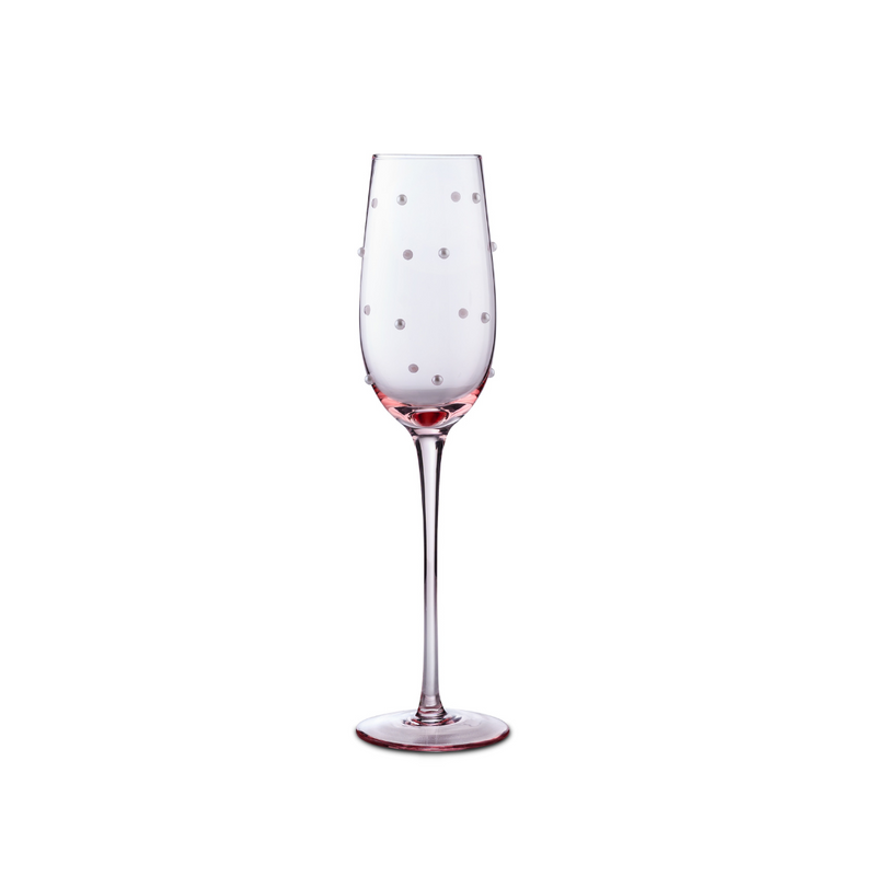 Petal Champagne Flute- Light Amber- Set of 4