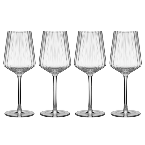 Clear 4pk Wine Glass  