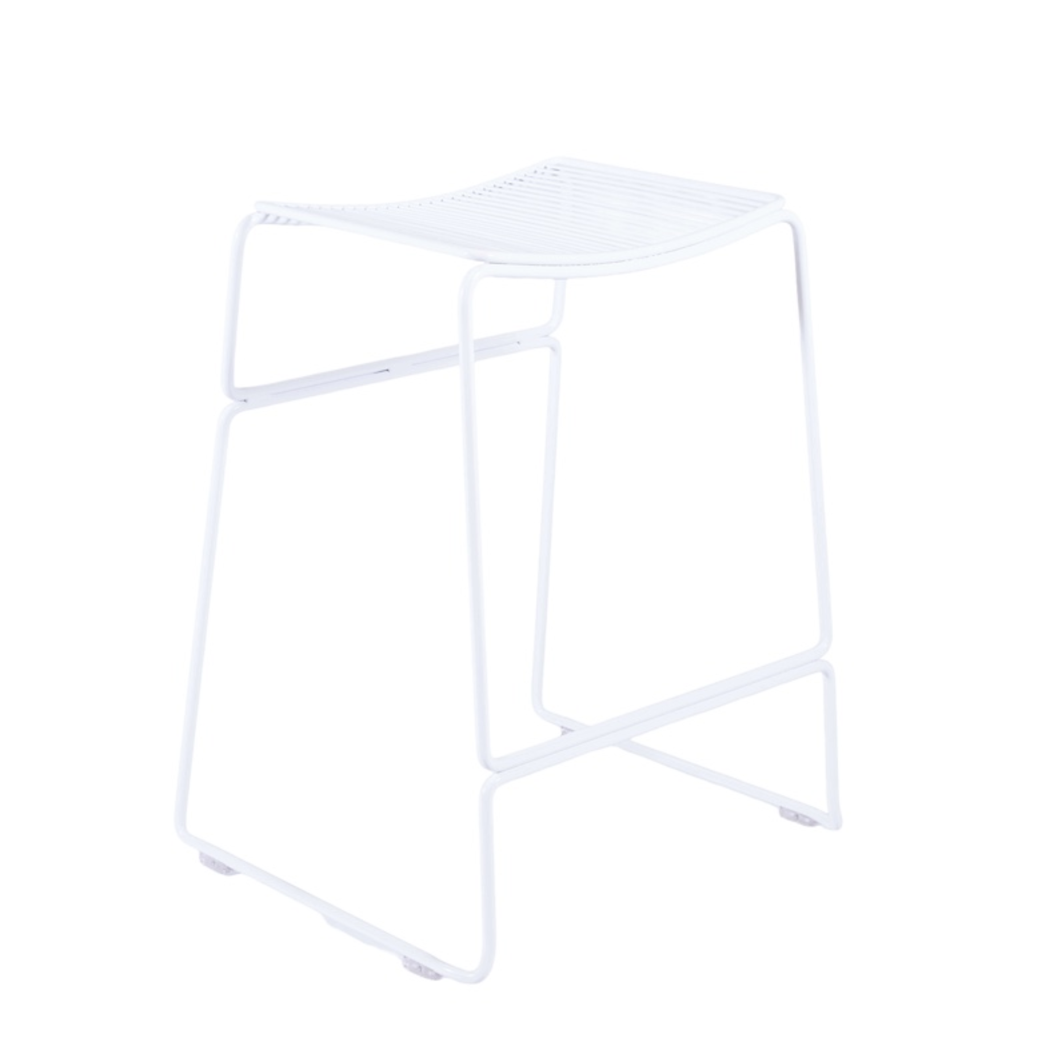 Addington barstool in white, detail view