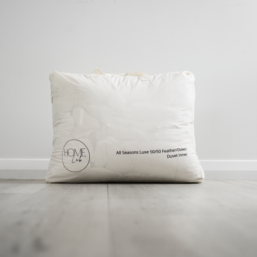 All seasons luxe 50/50 feather/down duvet inner, close-up