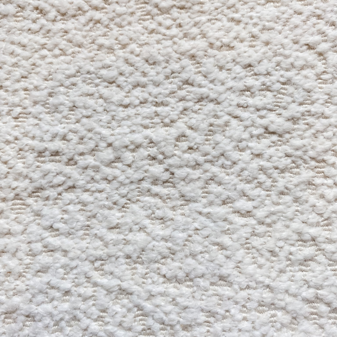 Boucle bubble chair close-up of fabric