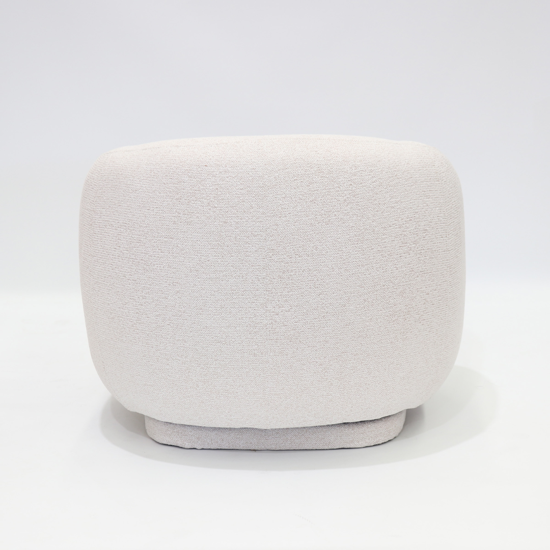 Carmen occasional chair in cream, styled shot