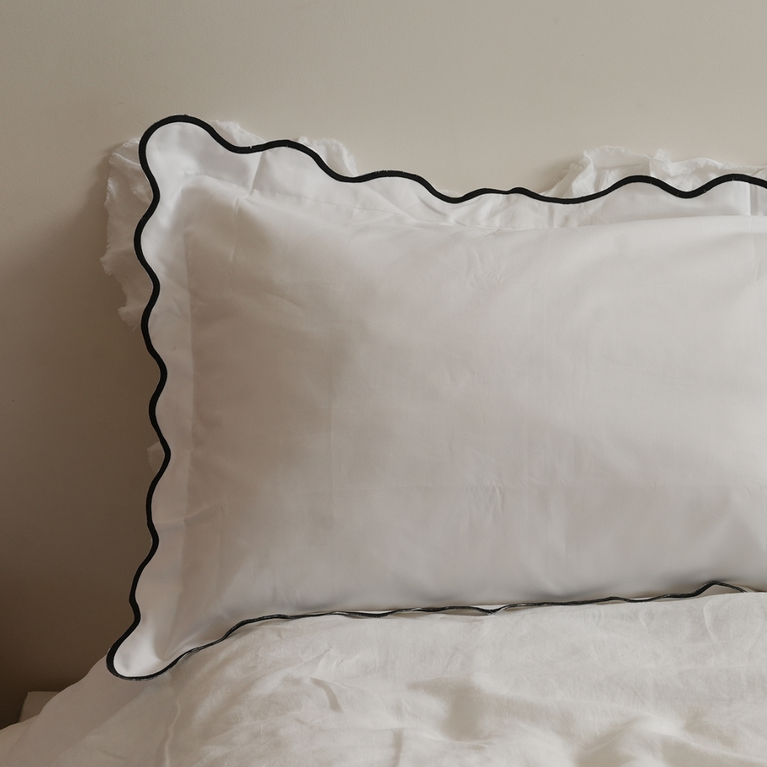 Celine pillowcase pair in black