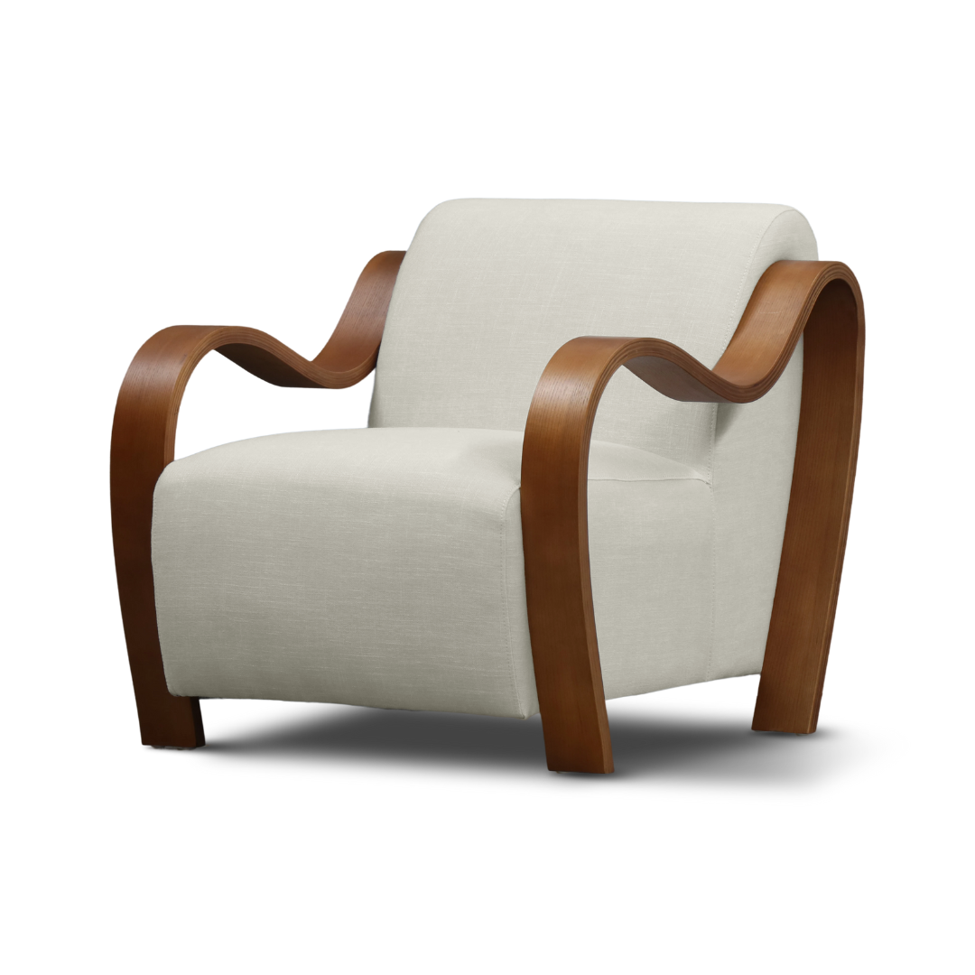 Clara accent chair linen
