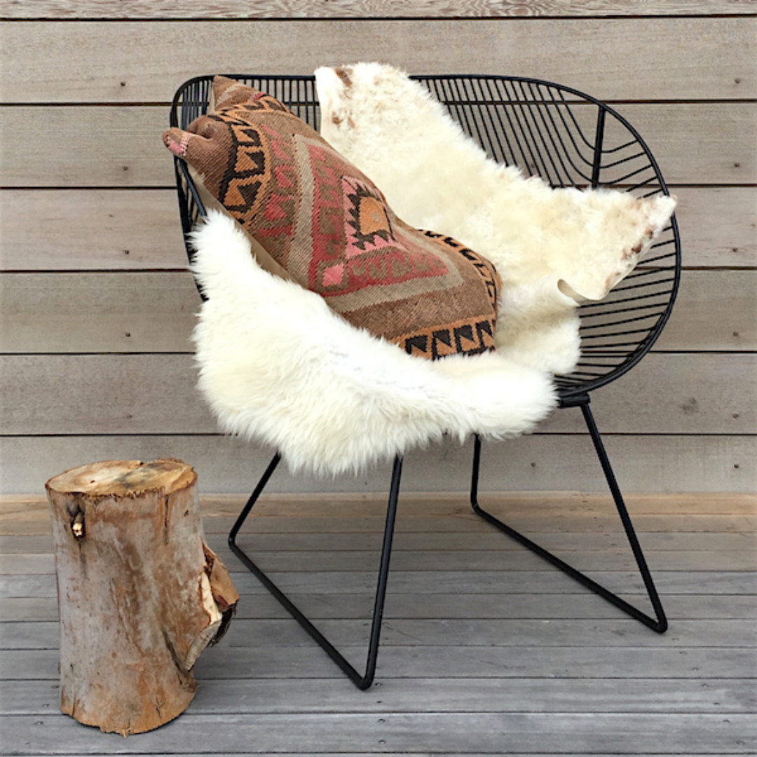 Coromandel chair in stainless, alternate angle