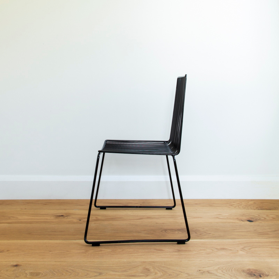 Devonport chair in Black close-up of fabric