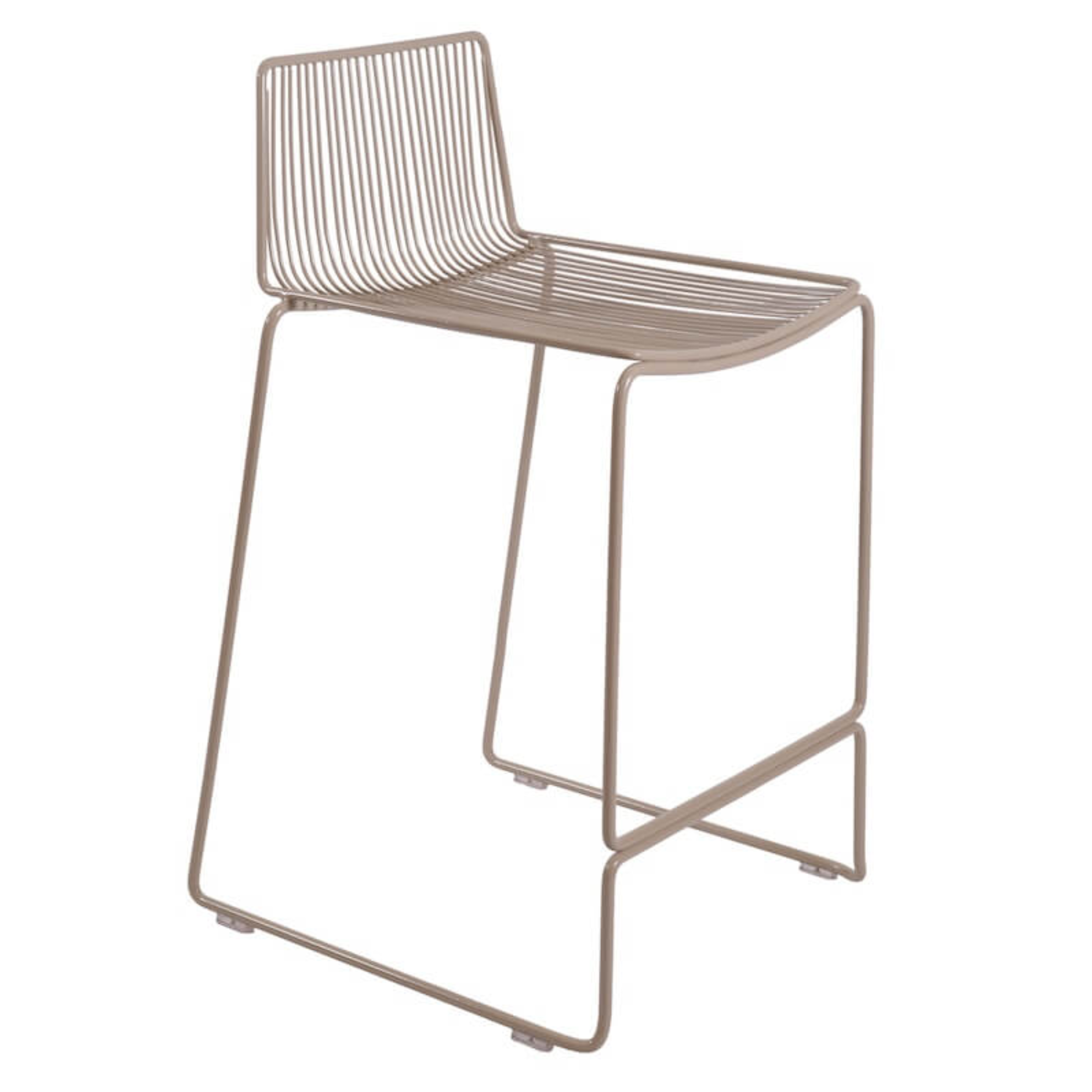 Dunedin barstool in putty, detail view