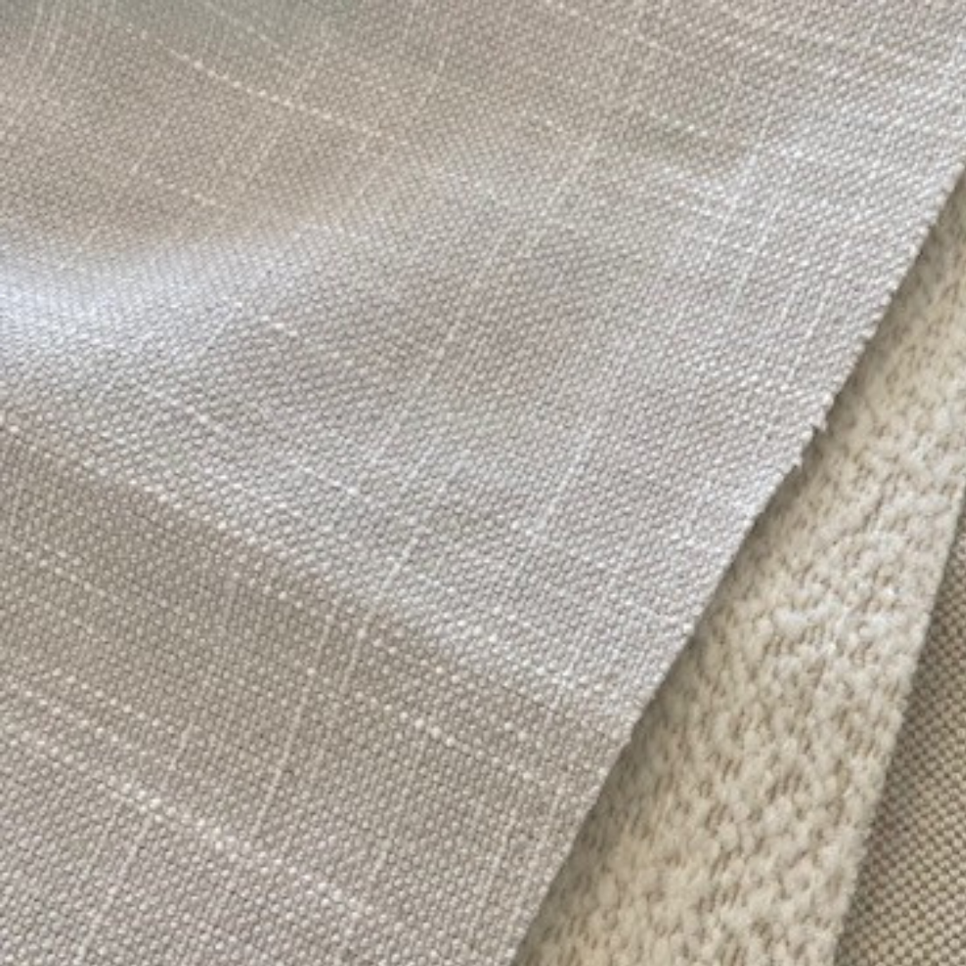 Fabric swatch in linen blend for occasional chairs