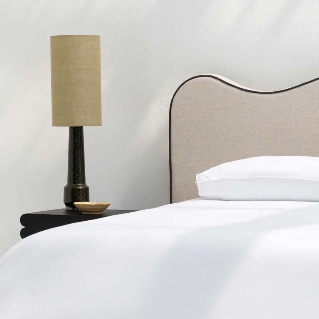 Grace wave headboard, styled shot