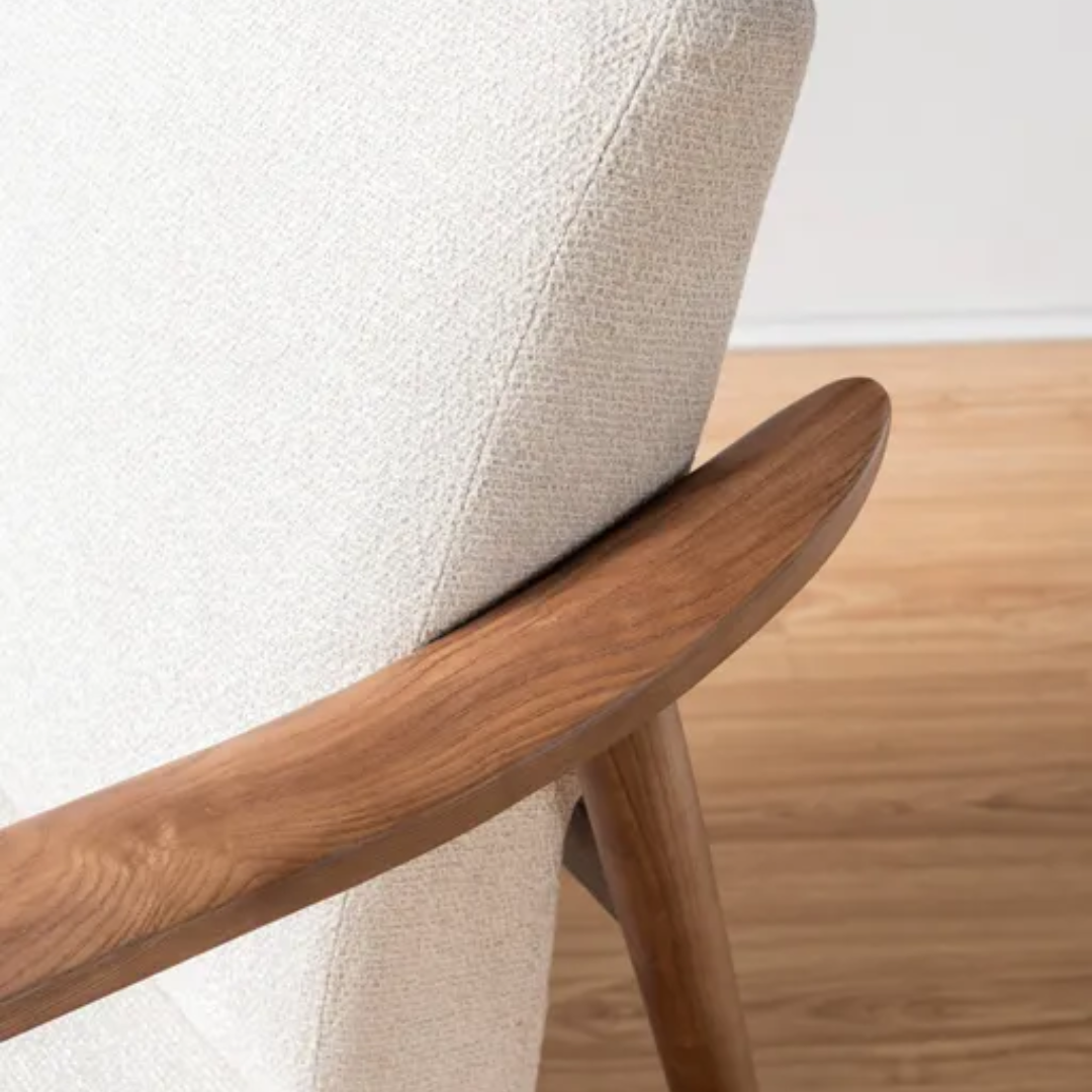 Henry mid century chair, detail view