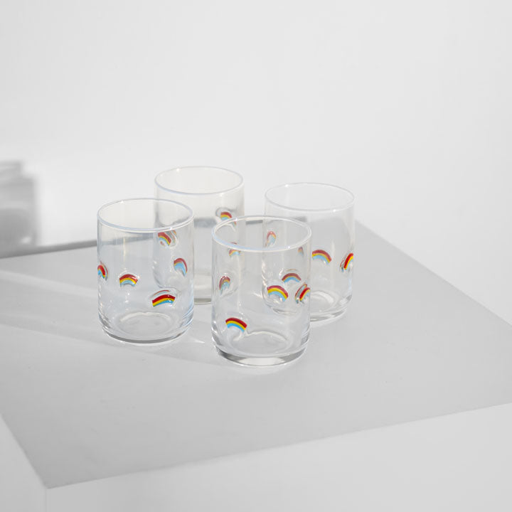 Rainbow Icon Glass- Set of 4