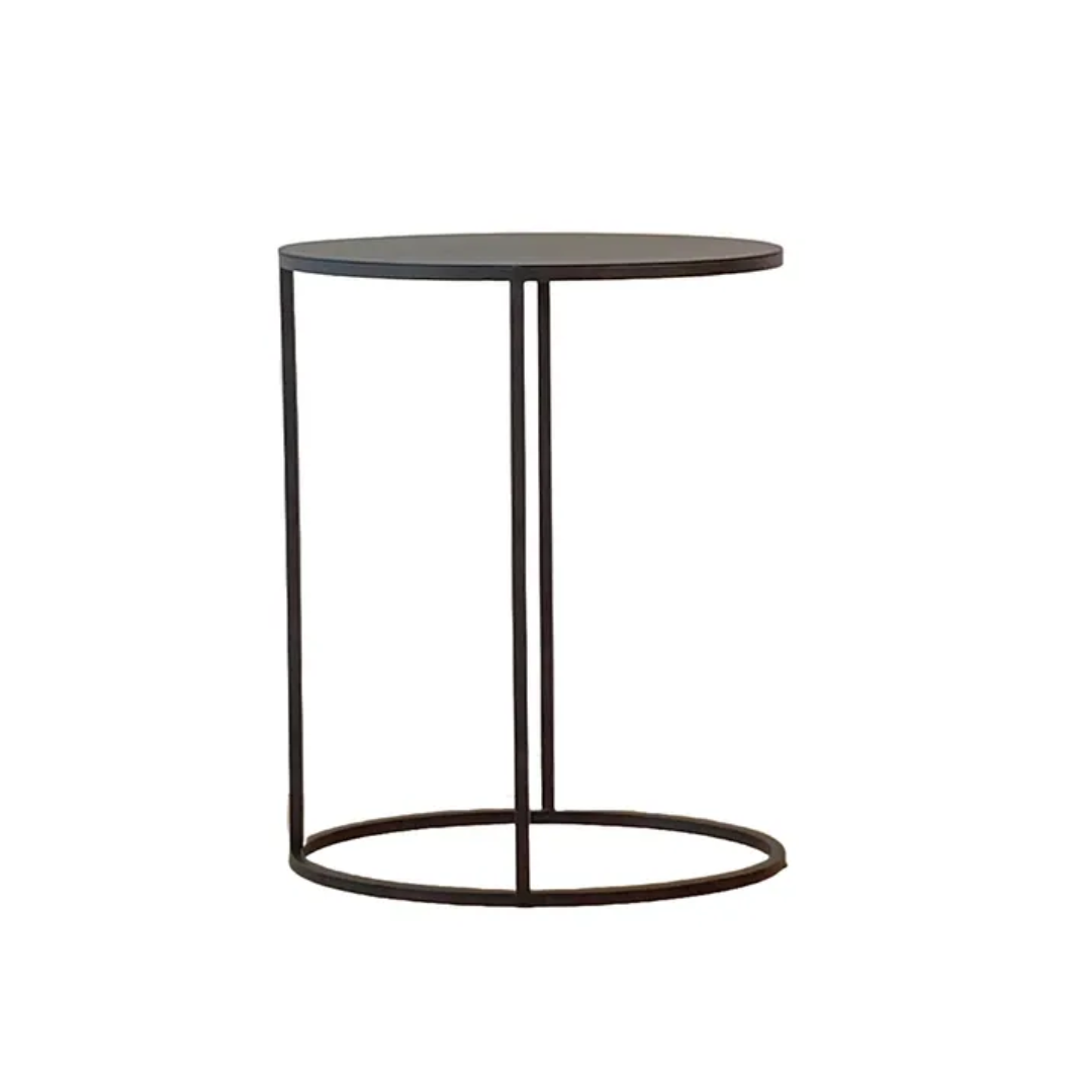Jasper metal sofa table, detail view