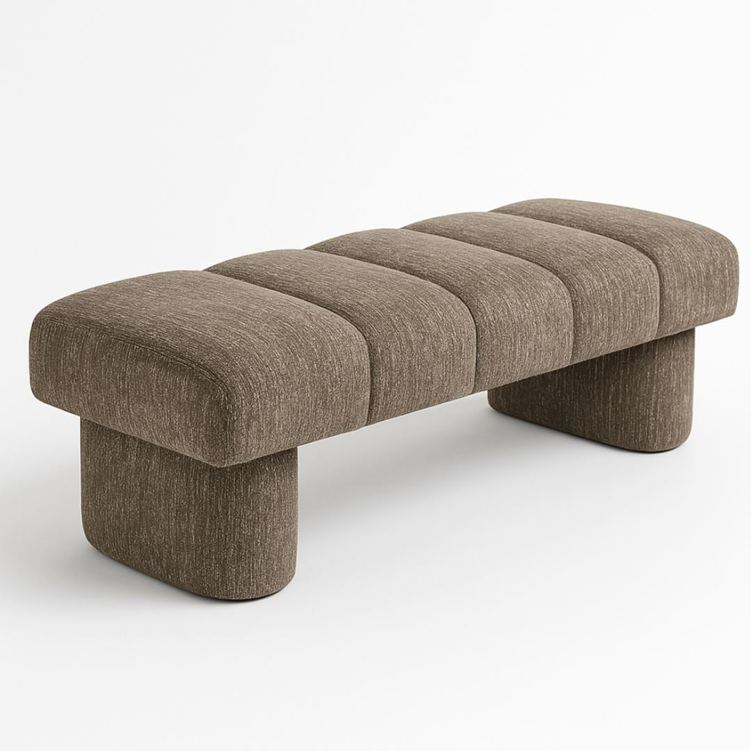 Lune bench, close-up