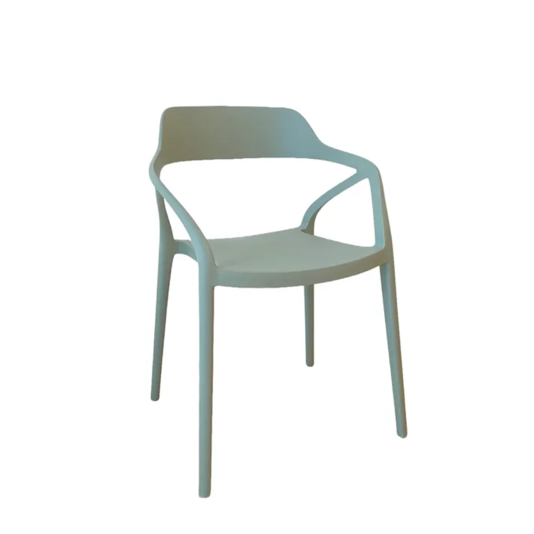 Max chair- moss grey in set of 4, detail view