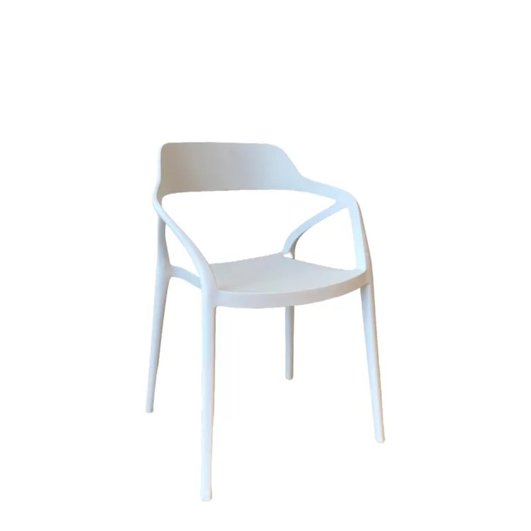 Max chair- white in set of 4, detail view
