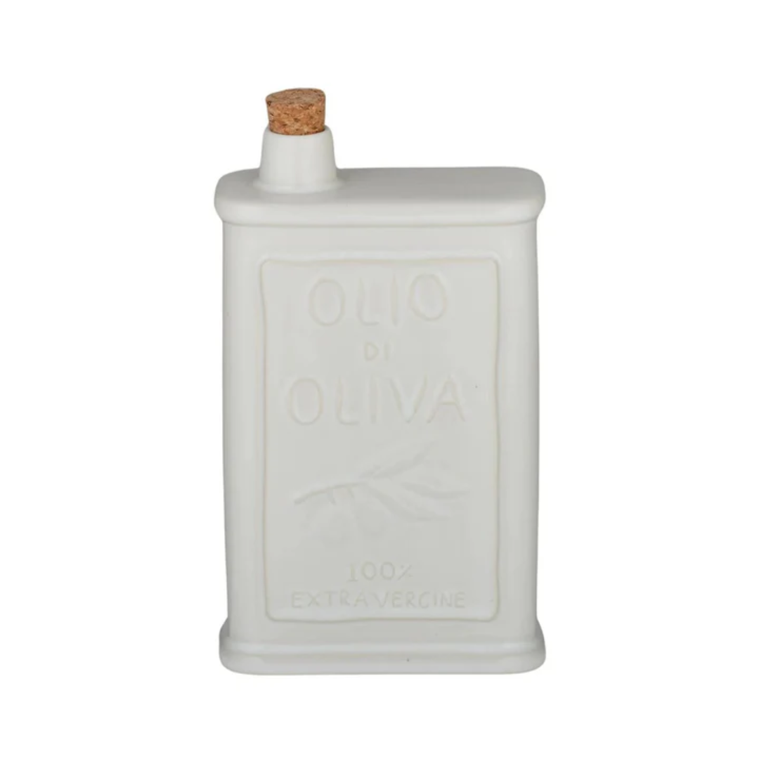 Olio ceramic oil bottle ivory