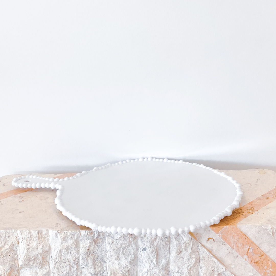Pearl platter handle round