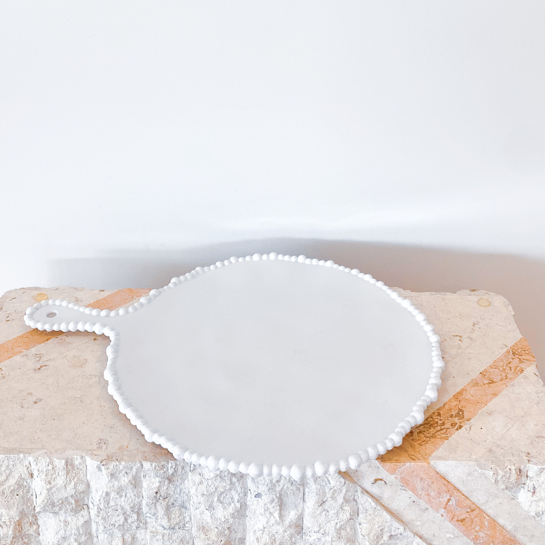 Pearl platter handle round, detail view