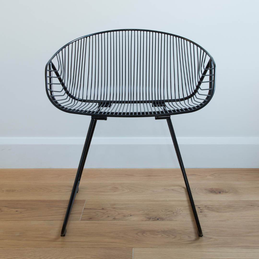Portobello chair in Black detail view