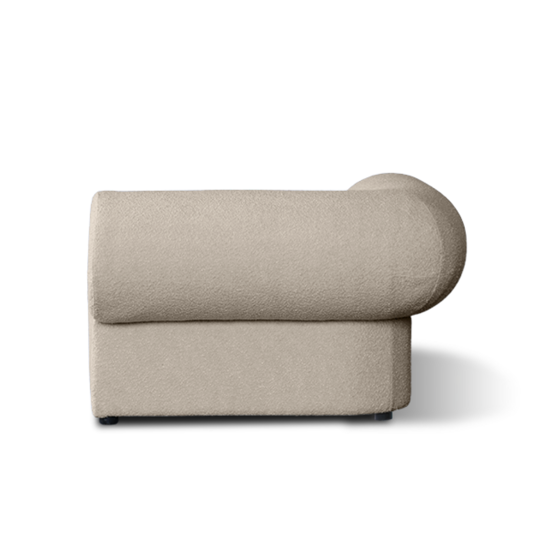 Rollas sofa in corner, alternate angle