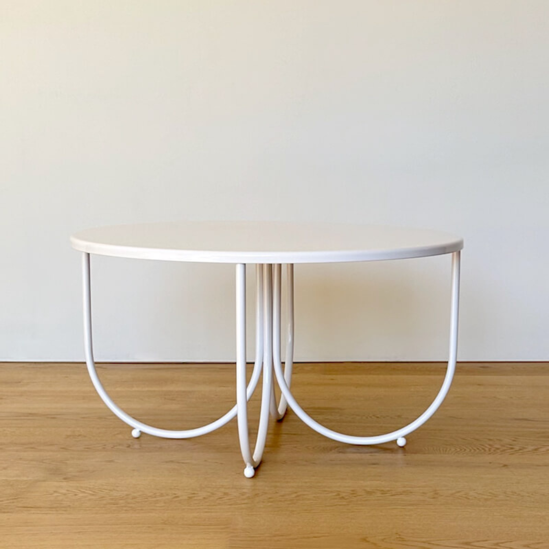 Rotoiti table in stainless steel white