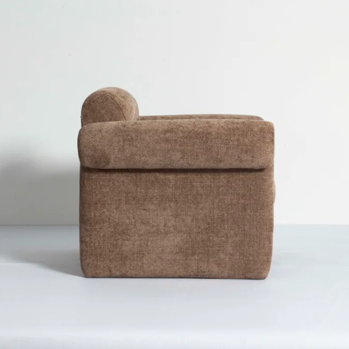 Rove chair in clove, styled shot