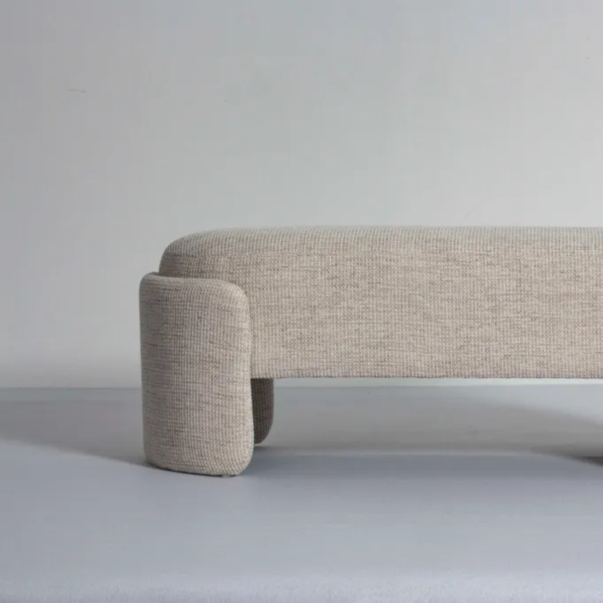 Sinclair bench seat, husk, detail view