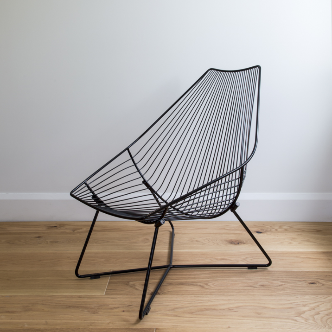 Stainless steel piha in black