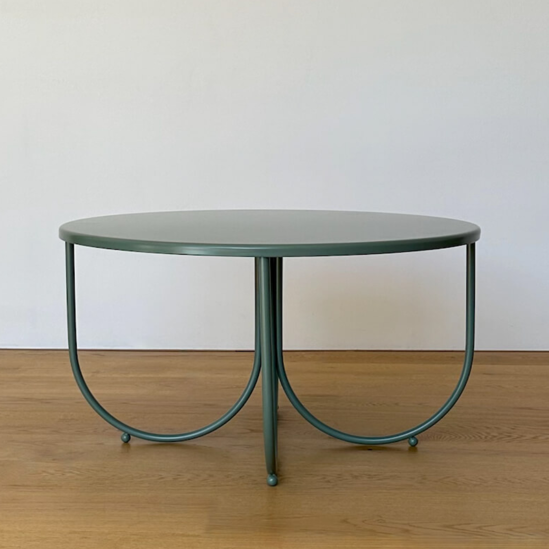 Stainless steel rotoiti table in fern