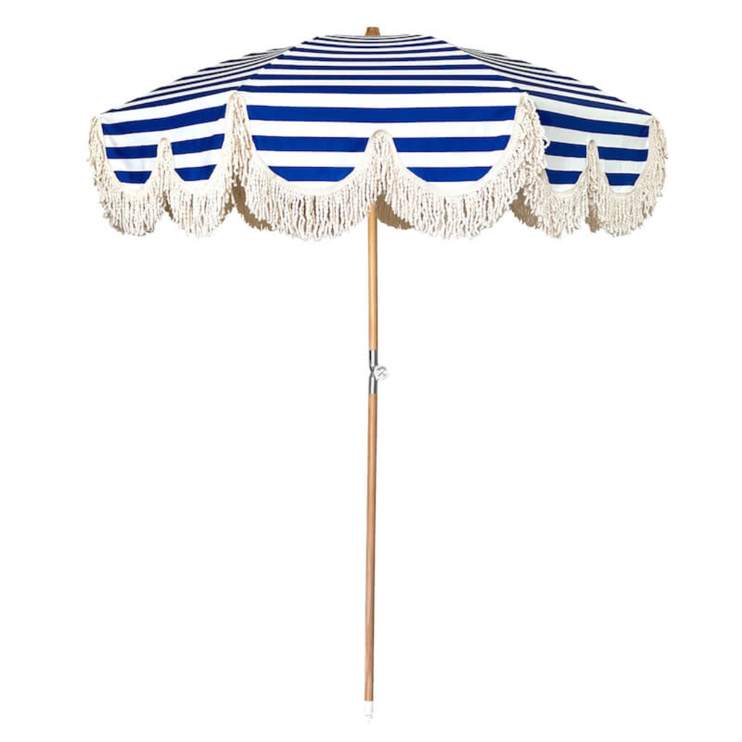 Summer sun umbrella in blue bayou
