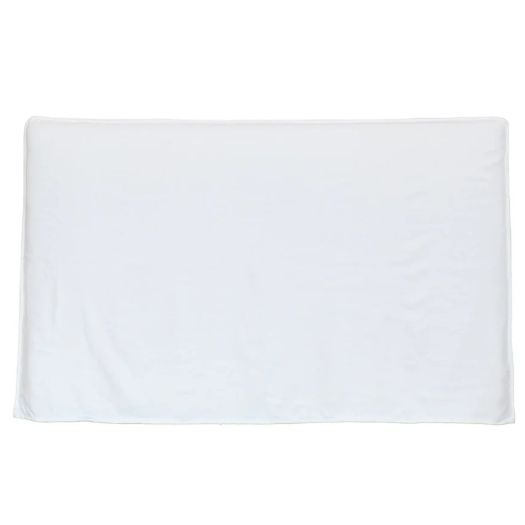 Tall harlow slip cover headboard in ivory