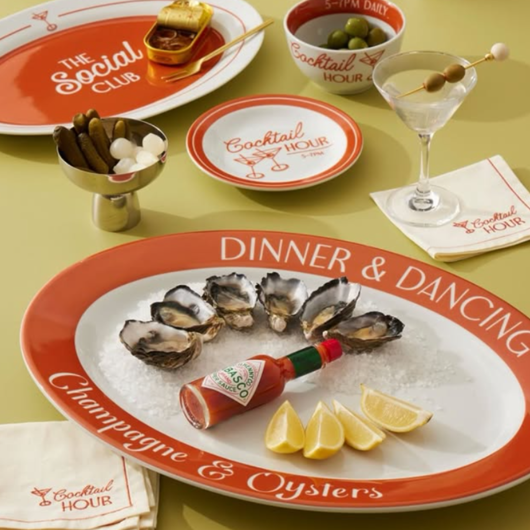The social club oval platter
