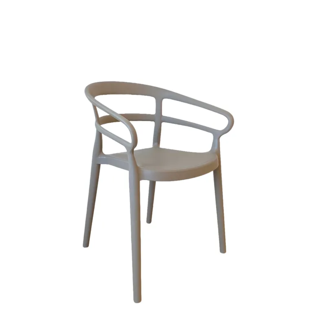 Tilly chair- mid grey in set of 4, detail view
