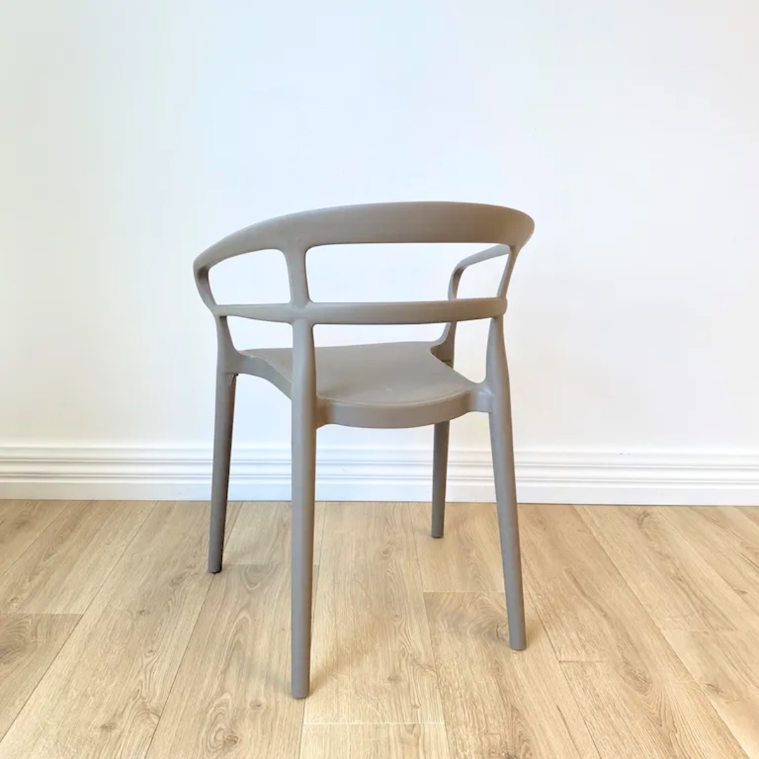 Tilly chair- mid grey in set of 4, close-up